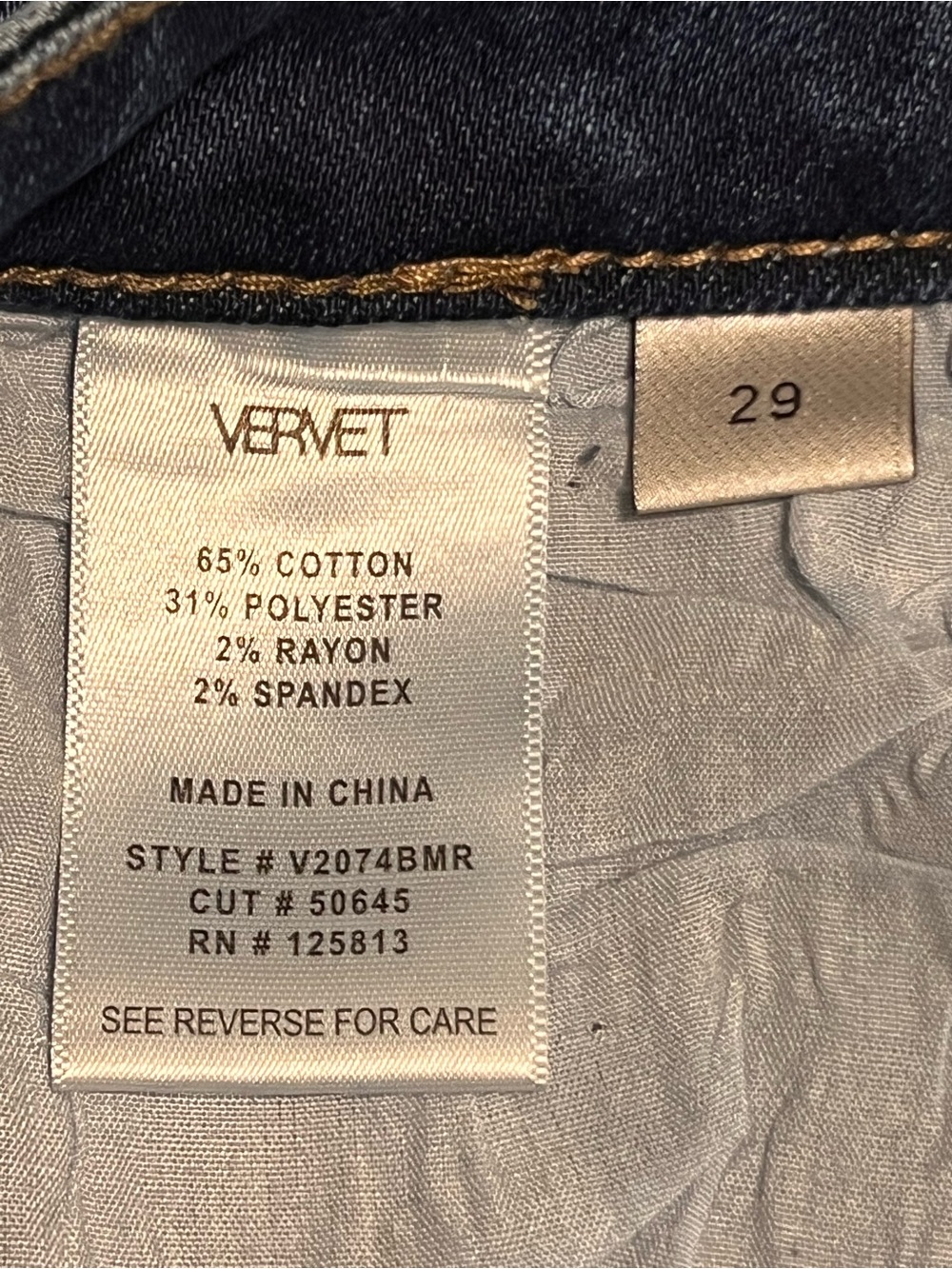 Vervet Midrise Boot-Cut Jeans for Women Size 29 Inseam 31 1/4 - Picture 4 of 6